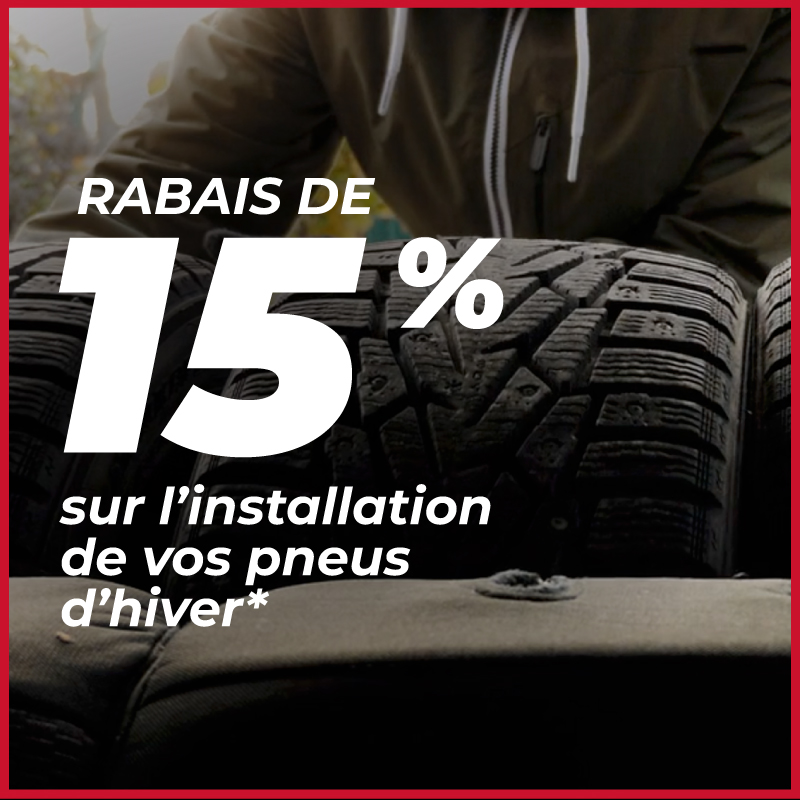MPB St-Nicolas Promo Installation pneu hiver rabais 15